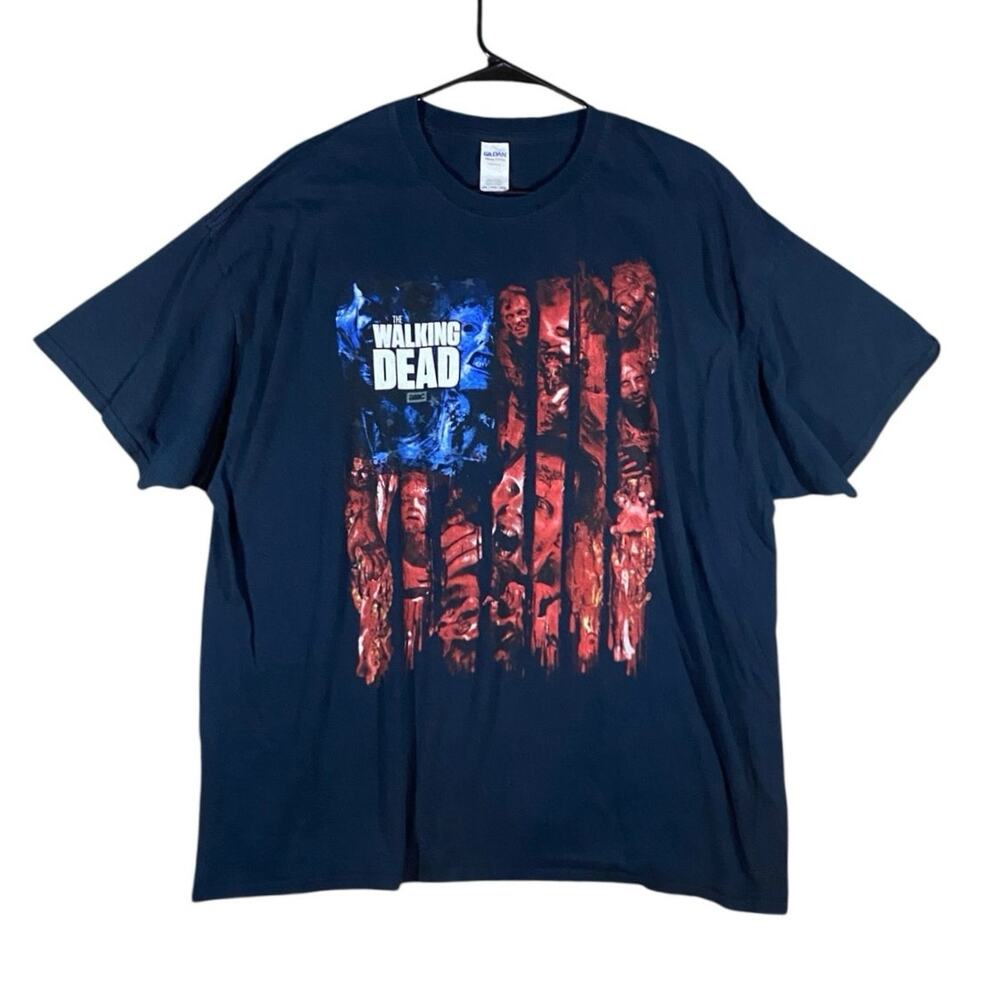 Retro Y2K Walking Dead Zombie Nation T-shirt - 2XL